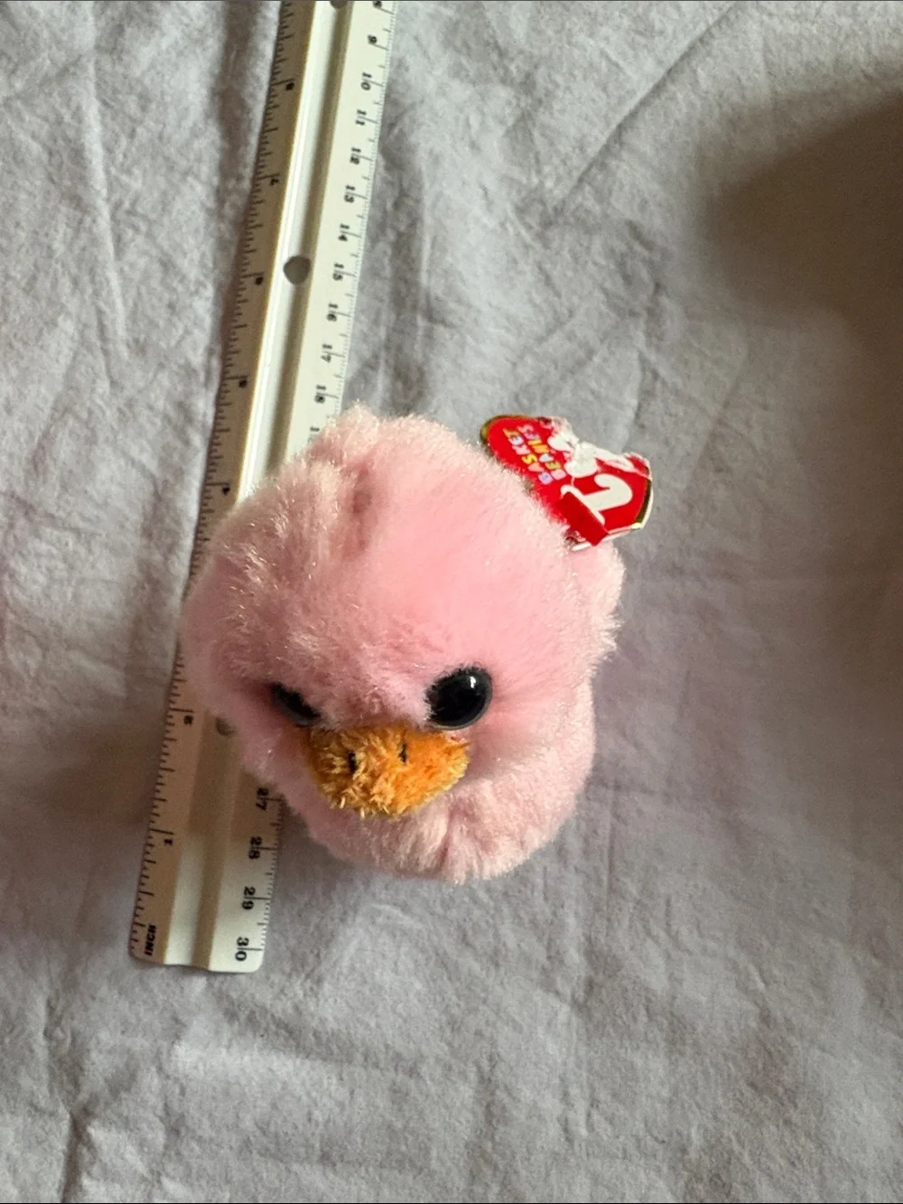 Soft Pink Swan Plush Toy - Classic Beanie-Style Stuffed Animal